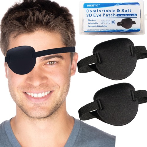 Augenklappen schwarz stück - schwarz, 2