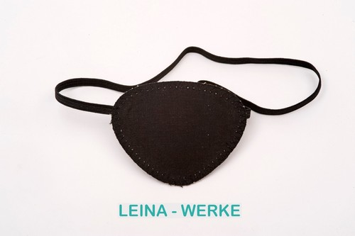 Augenklappe schwarz leina - augenklappe,