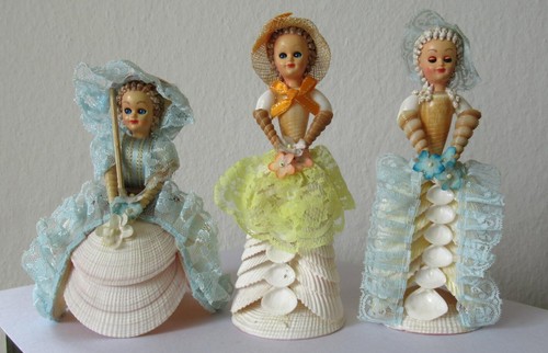 Alte puppen muschelpuppe - 3,