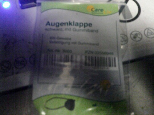 Augenklappe mit gummiband - mit,