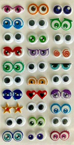 Klebesticker augen 30 - 3-d,