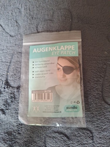 Augenklappe schwarz mit