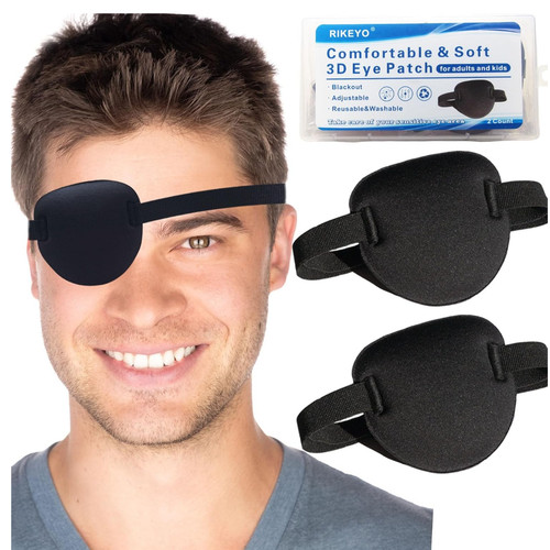 Augenklappe stück schwarz - 2,