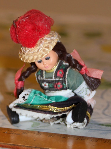 Puppe schwarzwald tracht - schwarzwald,