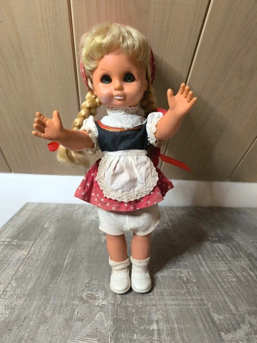 Vintage puppe 34cm mit - 34cm,