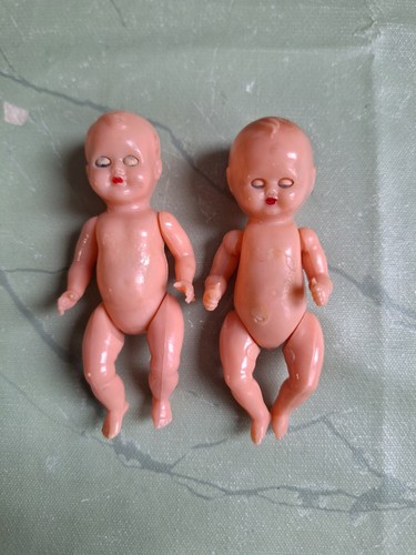 Vintage kunststoff babys mit - vintage,